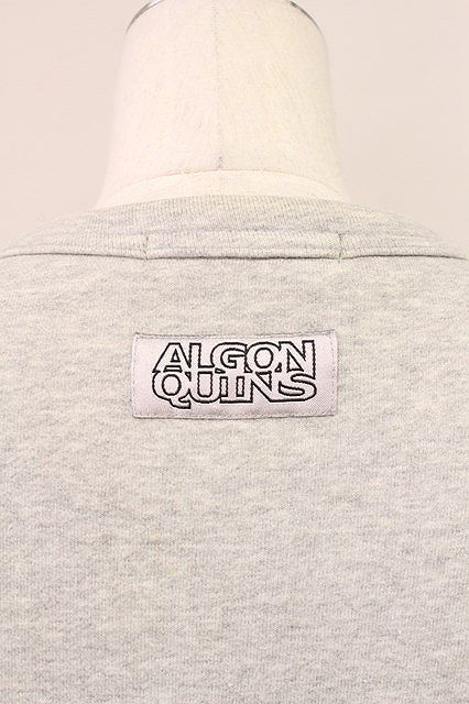 ALGONQUINS / TOP/星レース付英字ｐｔトレーナー グレー T-24-03-20-023-AL-TO-IW-ZT_画像3