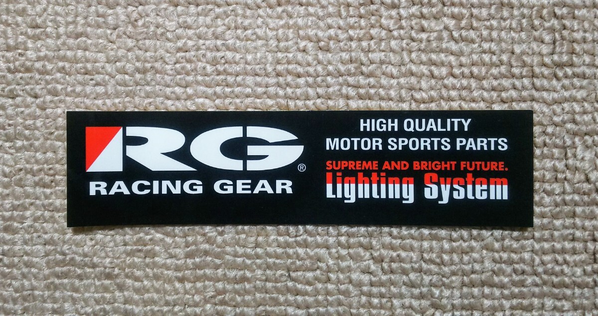 RG レーシングギア RACING GEAR ステッカー_画像1