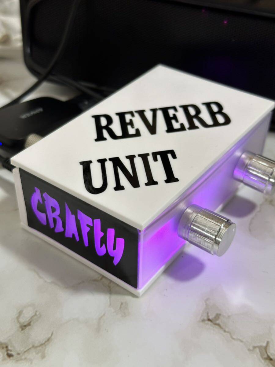 リバーブユニット　ピンク　AUX USB エフェクター バイブラ_画像1