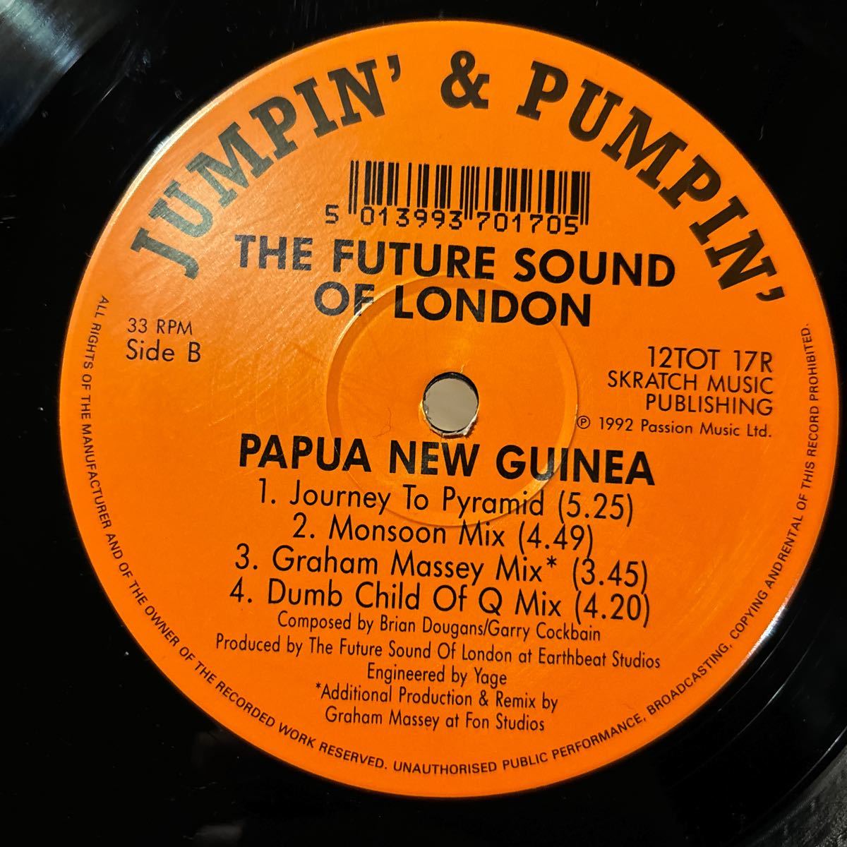 [ The Future Sound Of London - Papua New Guinea - Jumpin' & Pumpin' 12TOT 17R ] Andrew Weatherall , Graham Masseyの画像4