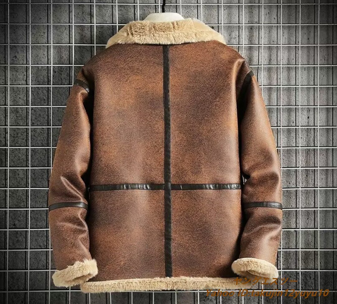  трудно найти * обычная цена 15 десять тысяч мутоновое пальто высший класс блузон мех меховое пальто свет жакет распределение цвета овечья кожа толстый .. Brown M