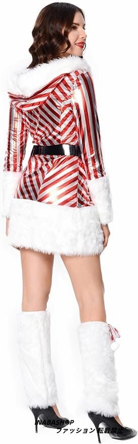 可愛い サンタ コスプレ セクシー 大きいサイズ おしゃれ クリスマス用コスプレ セット レディース クリスマス ワンピース 衣装 仮装_画像7