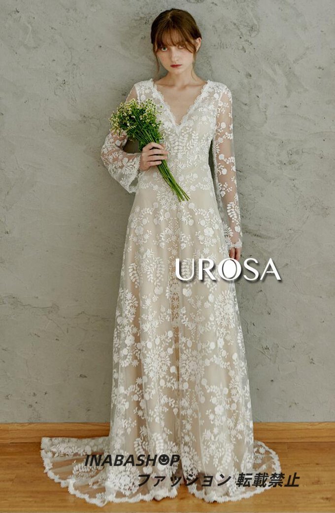  wedding dress race sleeve equipped train attaching slender line fastener type back empty front .. after ..... wedding abroad . type dress 