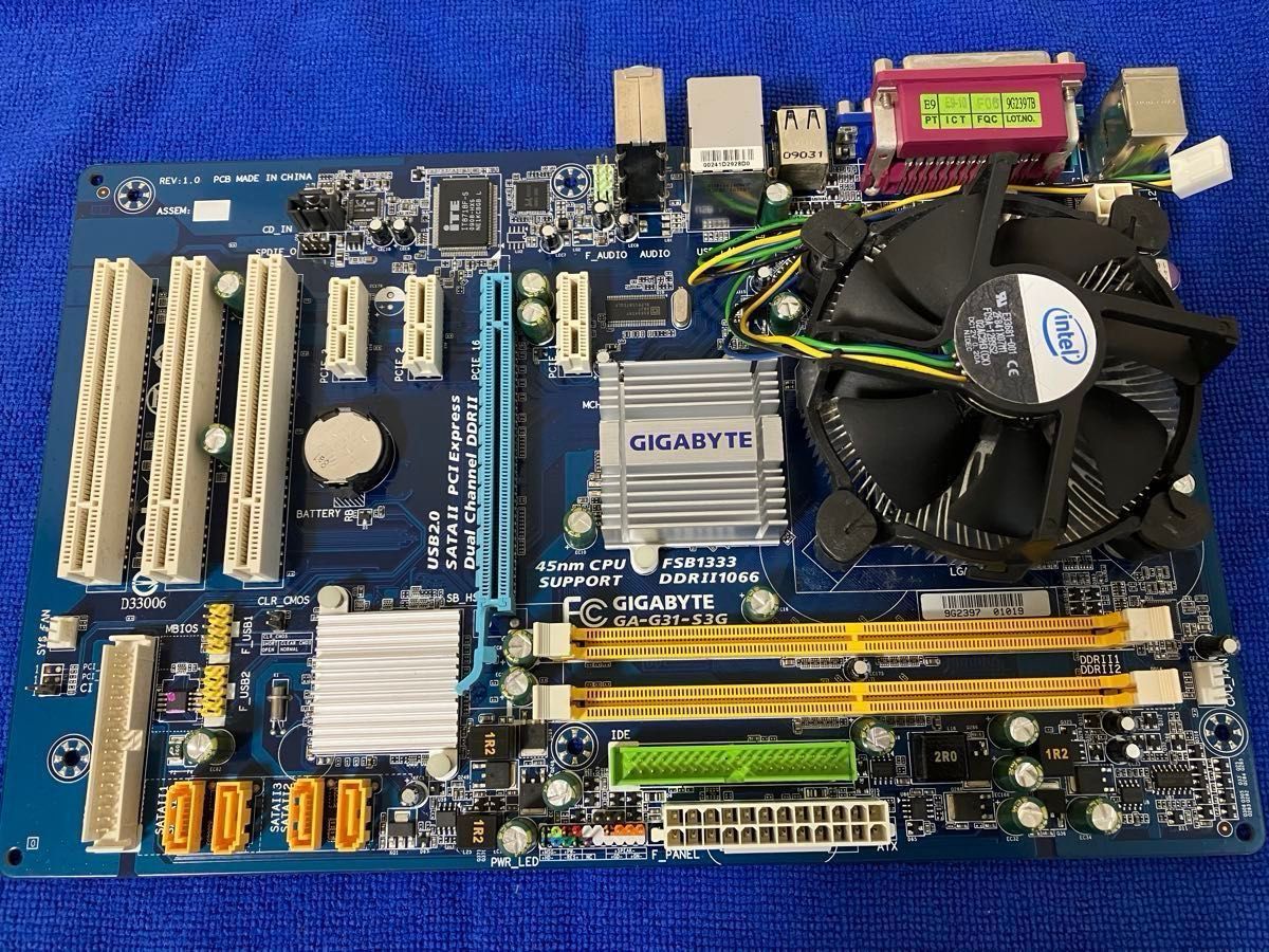 GIGABYTE　GA-G31-S3G　CPU メモリーセット