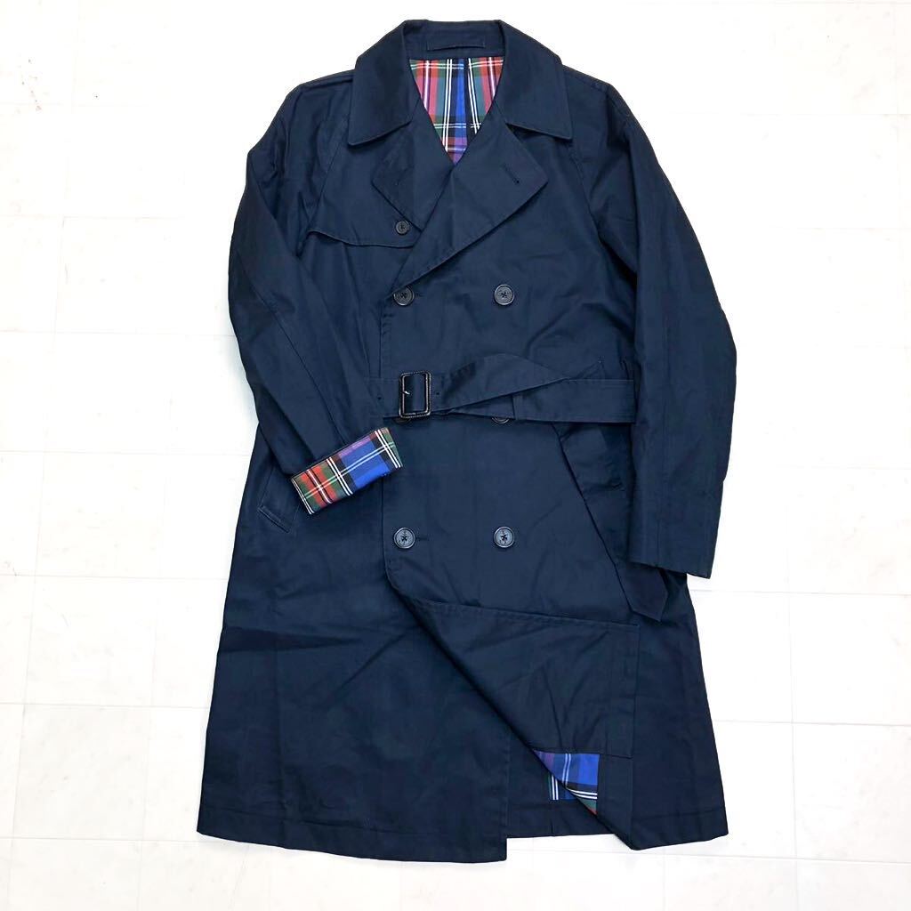 [ popular ]UNIQLO × J.W.ANDERSON Uniqlo trench coat for man men's S size navy old clothes N-177