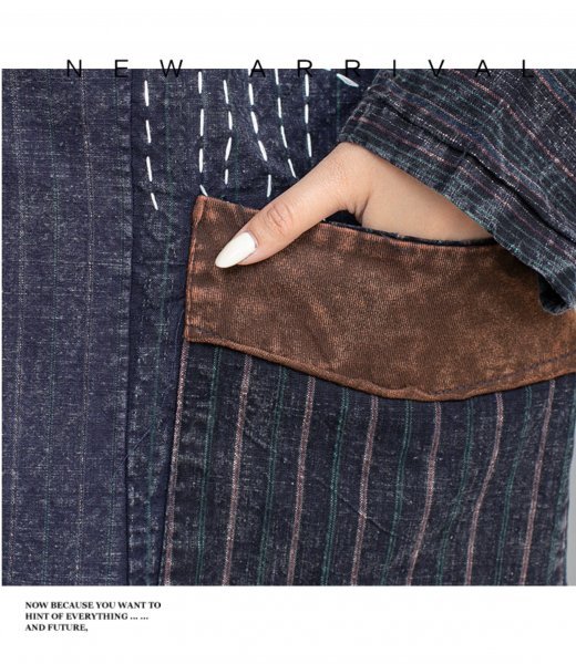 lg フードコート 2重構成 チュニック 襤褸 アンティーク風 洋服ミックス ロマンファッション ポップ パッチ レトロの画像6