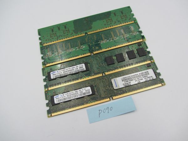 [ б/у рабочий товар ]Samsung/ память 512MB/4 шт. комплект / всего 2GB/DDR 667/PC-5300U/ труба *P090