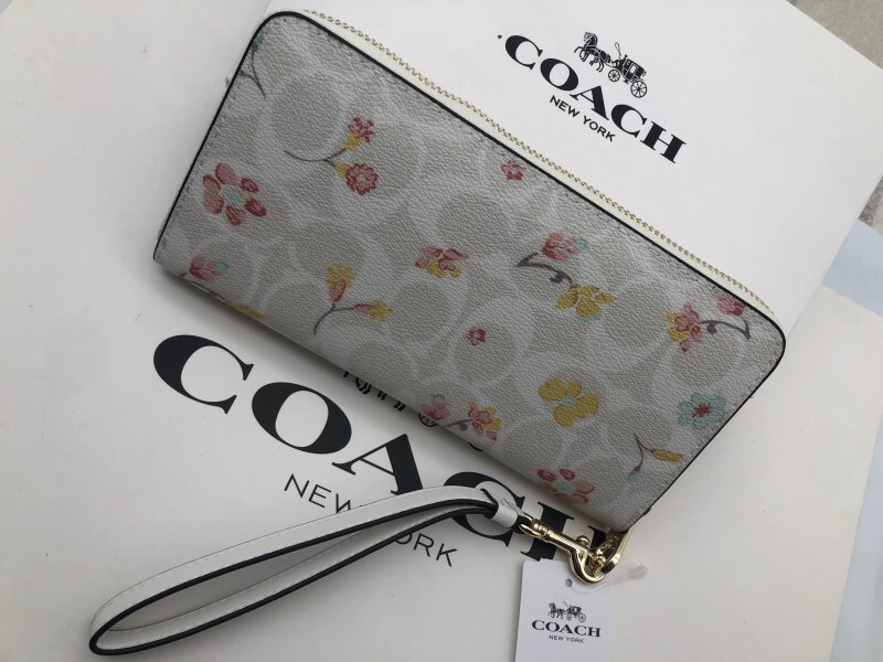 コーチ COACH 長財布 財布 チョークマルチフローラル オシャレデザイン 花柄 新品 未使用 贈り物a101C C8695 _画像5