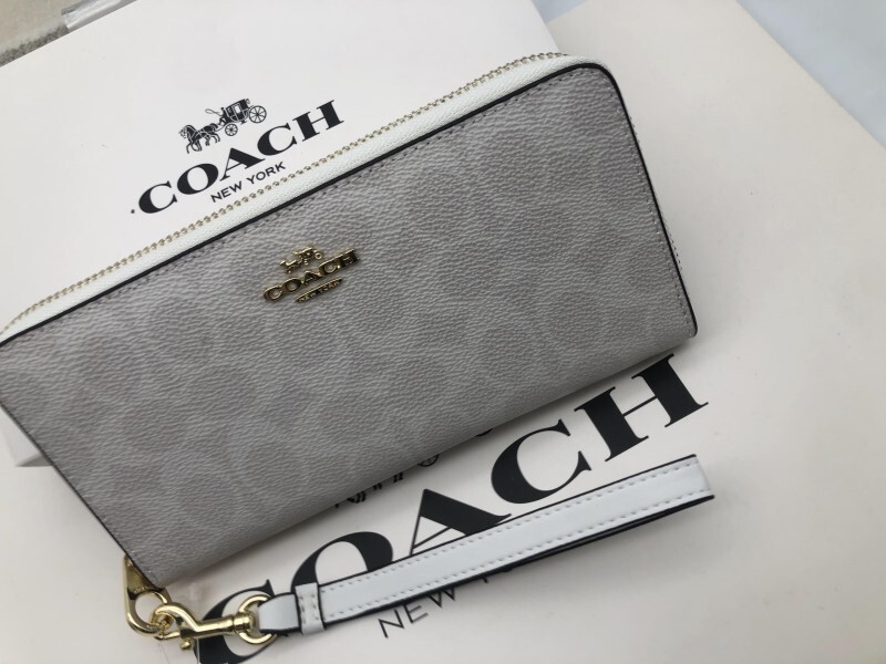 コーチ COACH 長財布 財布 シグネチャー アコーディオンラウンドジップウォレット新品 未使用 贈り物g061C C4452_画像2