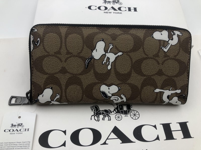 コーチ COACH 長財布 財布 シグネチャー アコーディオンラウンドジップウォレット財布 新品 未使用 贈り物 q214C C4327