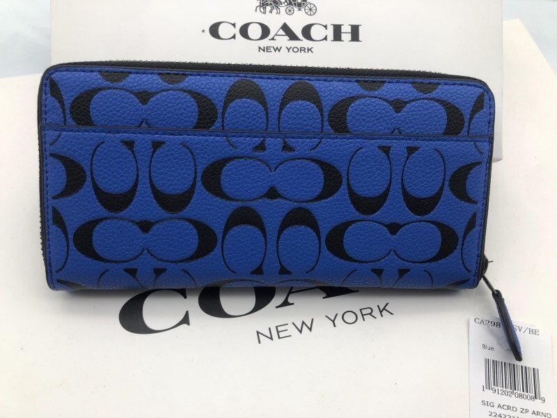 コーチ COACH 長財布 財布 シグネチャー アコーディオンラウンドジップウォレット 新品 未使用 贈り物CA298 e081C