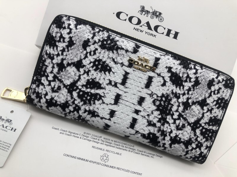 コーチ COACH 長財布 財布 シグネチャー アコーディオンラウンドジップウォレット新品 未使用 贈り物F53659 n183C