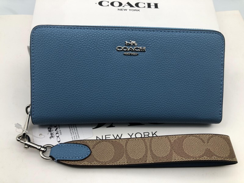 コーチ COACH 長財布 財布 シグネチャー アコーディオンラウンドジップウォレット新品 未使用 贈り物 CK427 e205