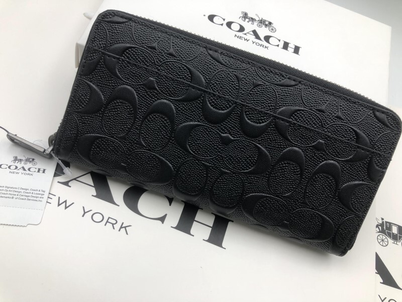 コーチ COACH 長財布 財布 シグネチャー アコーディオンラウンドジップウォレット新品 未使用 贈り物F58113 c211Cの画像2