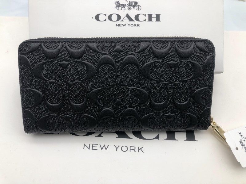 コーチ COACH 長財布 財布 シグネチャー アコーディオンラウンドジップウォレット新品 未使用 贈り物e106C F53834_画像3