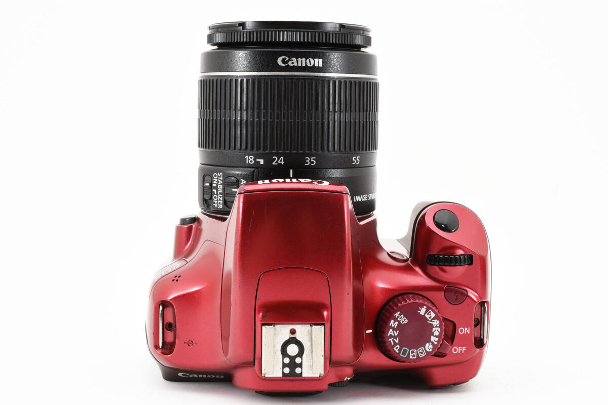 ★訳アリ★ Canon EOS kiss X50 レッド レンズキット EF-S18-55mm F3.5-5.6 IS　デジタル一眼レフ キヤノン キャノン #0245_画像5