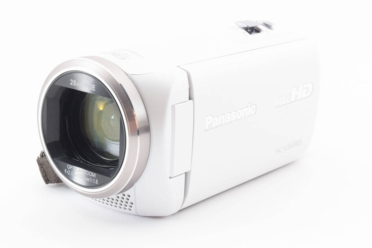 * exterior beautiful goods * Panasonic HC-V360MS-W white video camera Handycam Panasonic #0277