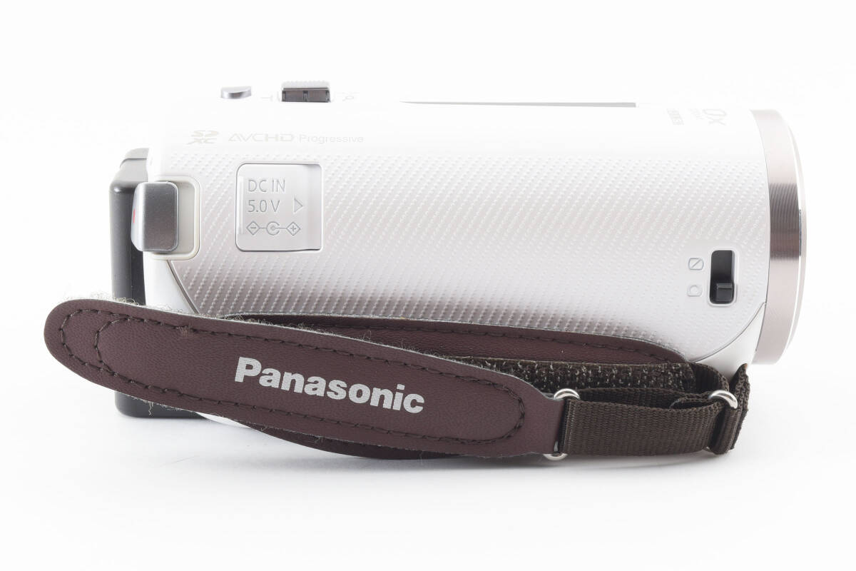 ★外観美品★ Panasonic HC-V360MS-W ホワイト　ビデオカメラ ハンディカム　パナソニック　#0277_画像4