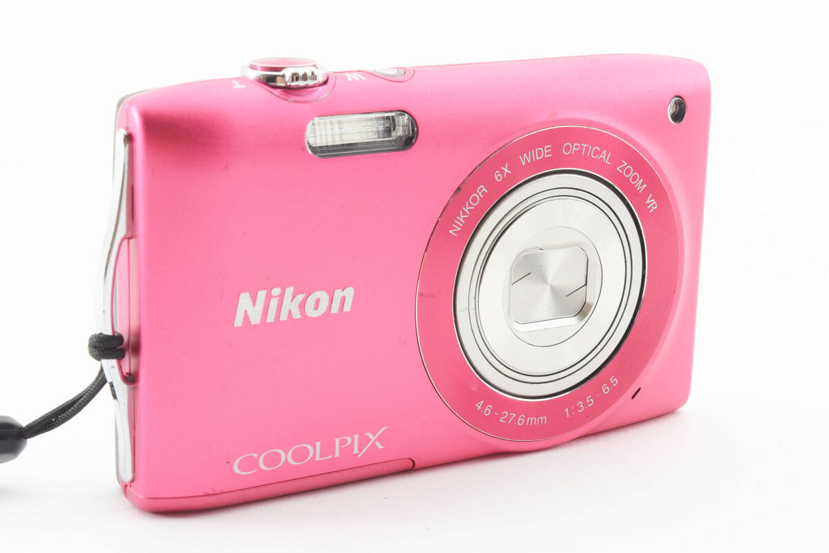 ★現状品★ Nikon COOLPIX S3300 ストロベリーピンク　コンパクトデジタルカメラ ニコン クールピックス　#0220