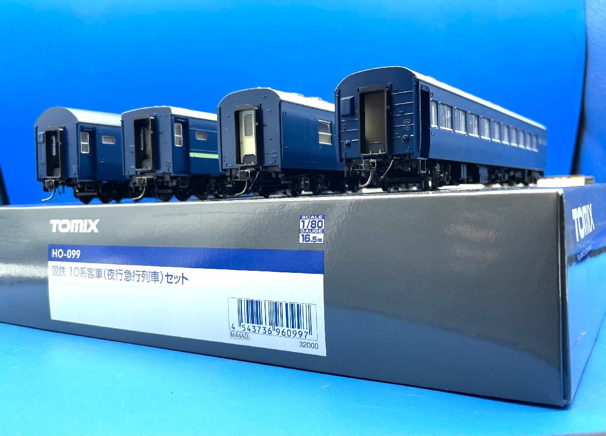 ☆4CK1901 HOゲージ TOMIX トミックス 10系 夜行急行列車 4両セット 品番HO-099の画像1