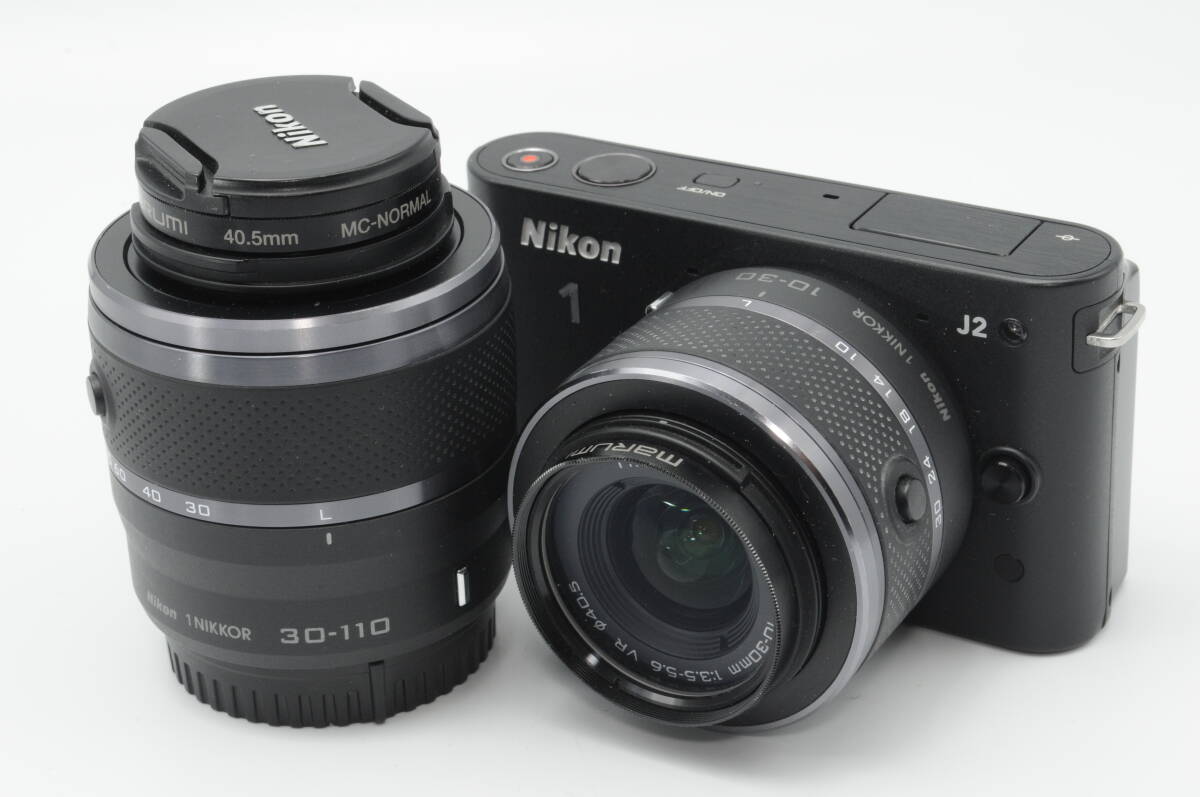 Nikon 1 J2 ボディ ダブルレンズ：10-30㎜ 30-110㎜ ミラーレス 一眼レフ カメラ ニコン