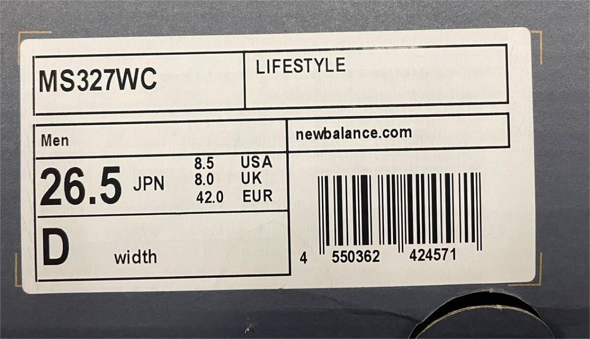 New Balance スニーカー 26.5cm (MS327WC) BEIGE/BROWN ★未使用★_画像10