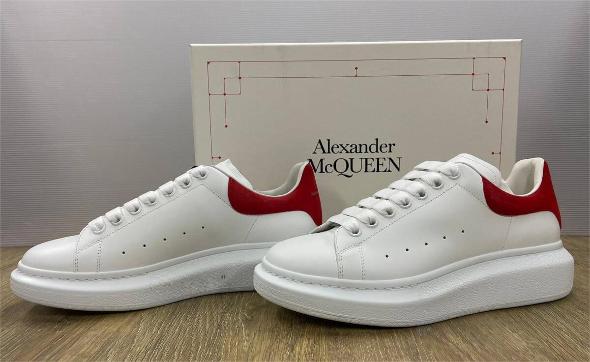 Alexander McQueen/アレキサンダーマックイーン (41) スニーカー (553680WHGP79676) White×Red　★未使用★_画像1