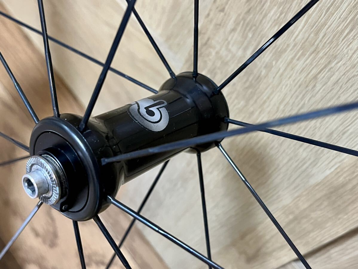 低走行・美品 Campagnolo カンパニョーロBORA ONE 35 TU ボーラワン カーボンホイールセット_画像7