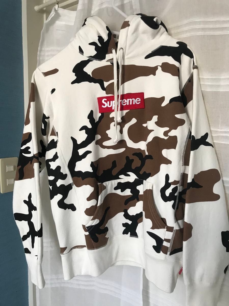 シュプリーム　ボックスロゴ　boxlogo トレーナーパーカー　迷彩　カモフラージュ即完売　再販なし　supreme 希少Sサイズ