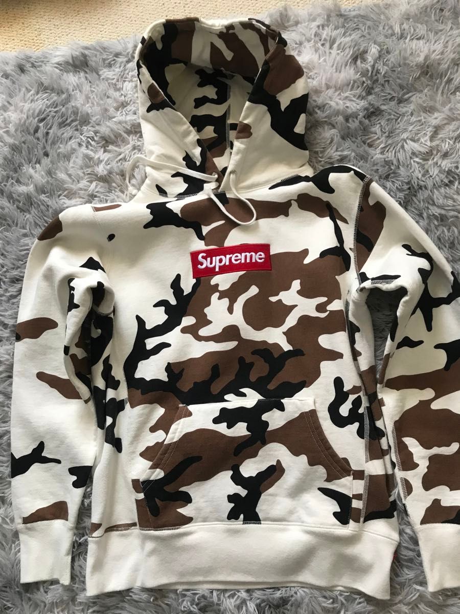 シュプリーム　ボックスロゴ　boxlogo トレーナーパーカー　迷彩　カモフラージュ即完売　再販なし　supreme 希少Sサイズ