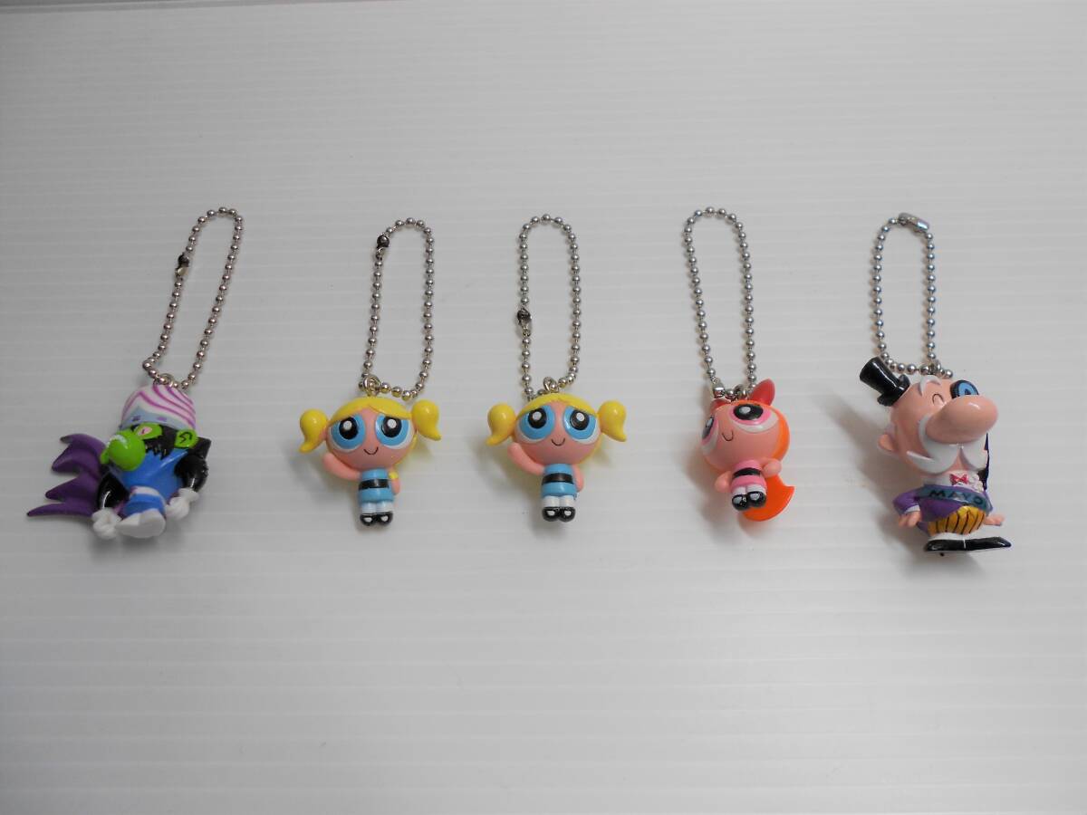 パワーパフガールズ キーホルダー ストラップ 5個 未使用　The Powerpuff Girls_画像1