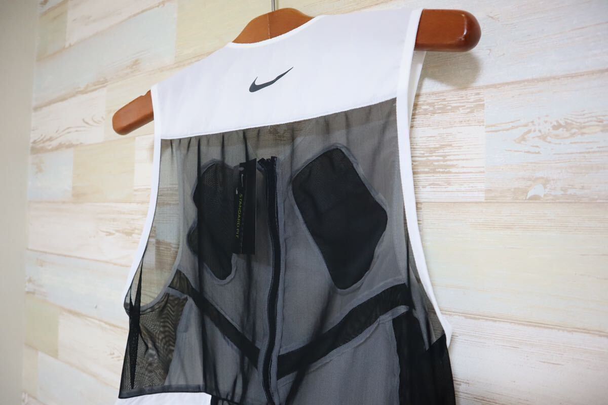 新品 15950円 Mサイズ NIKE ナイキ　メンズ ランニングベスト ランディビジョン ピナクル ランニング 陸上 スポーツウェア　軽量 ホワイト_画像8