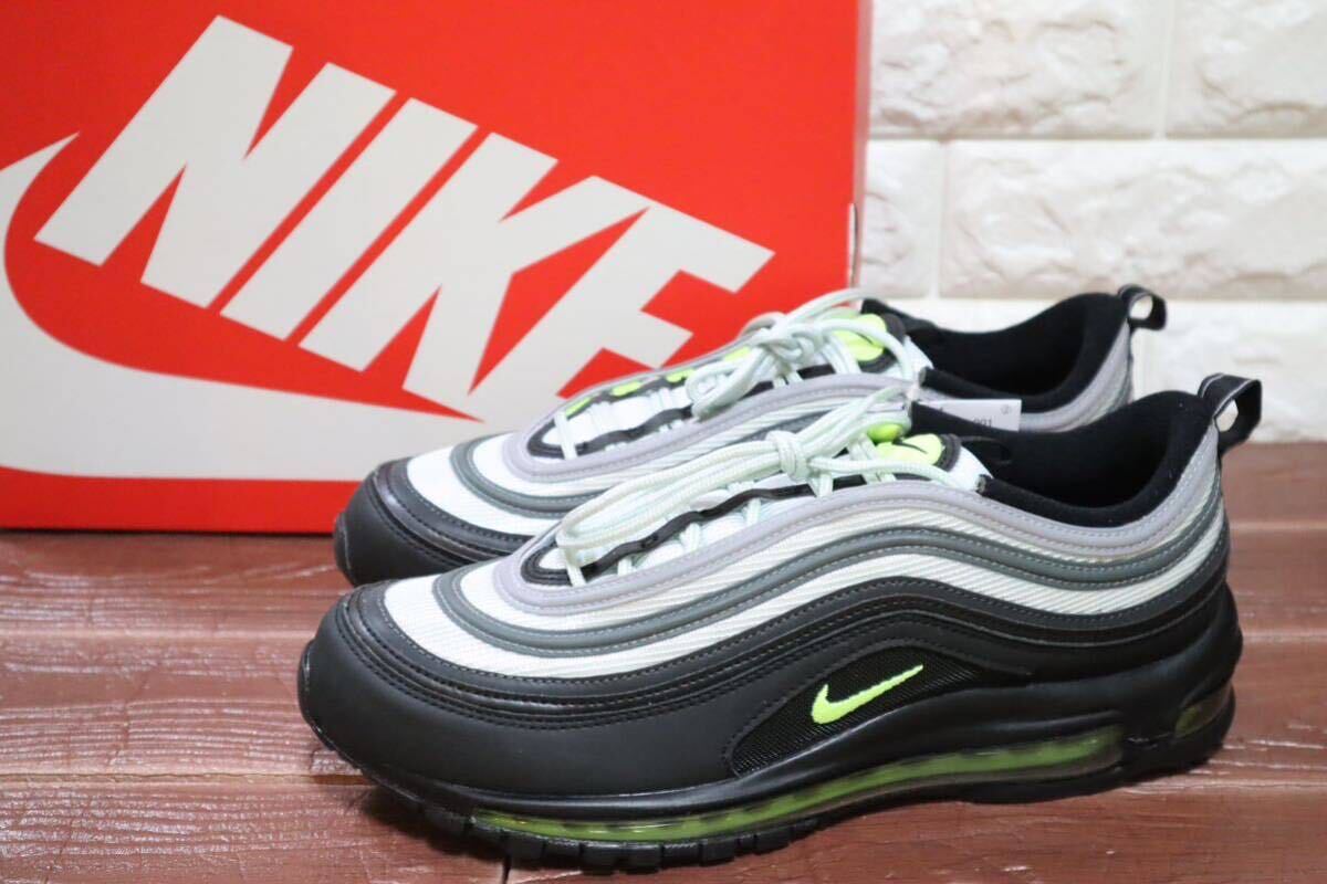 新品 定価20900円 27㎝ ナイキ　NIKE AIR MAX 97 エアマックス 97 PURE PLATINUM/VOLT-BLACK-WHITE ボルト_画像1