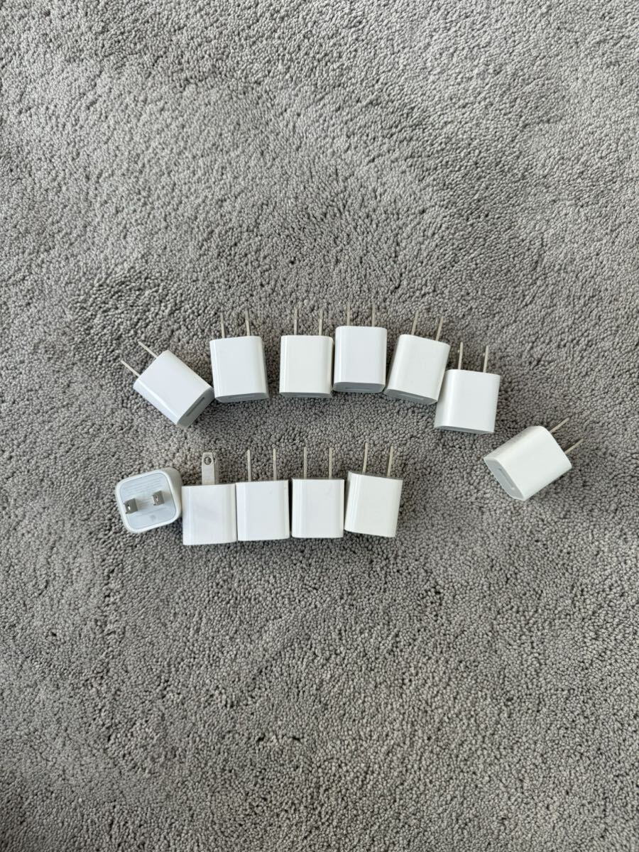 純正 Apple 電源アダプタ USB アップル 11個セットの画像1