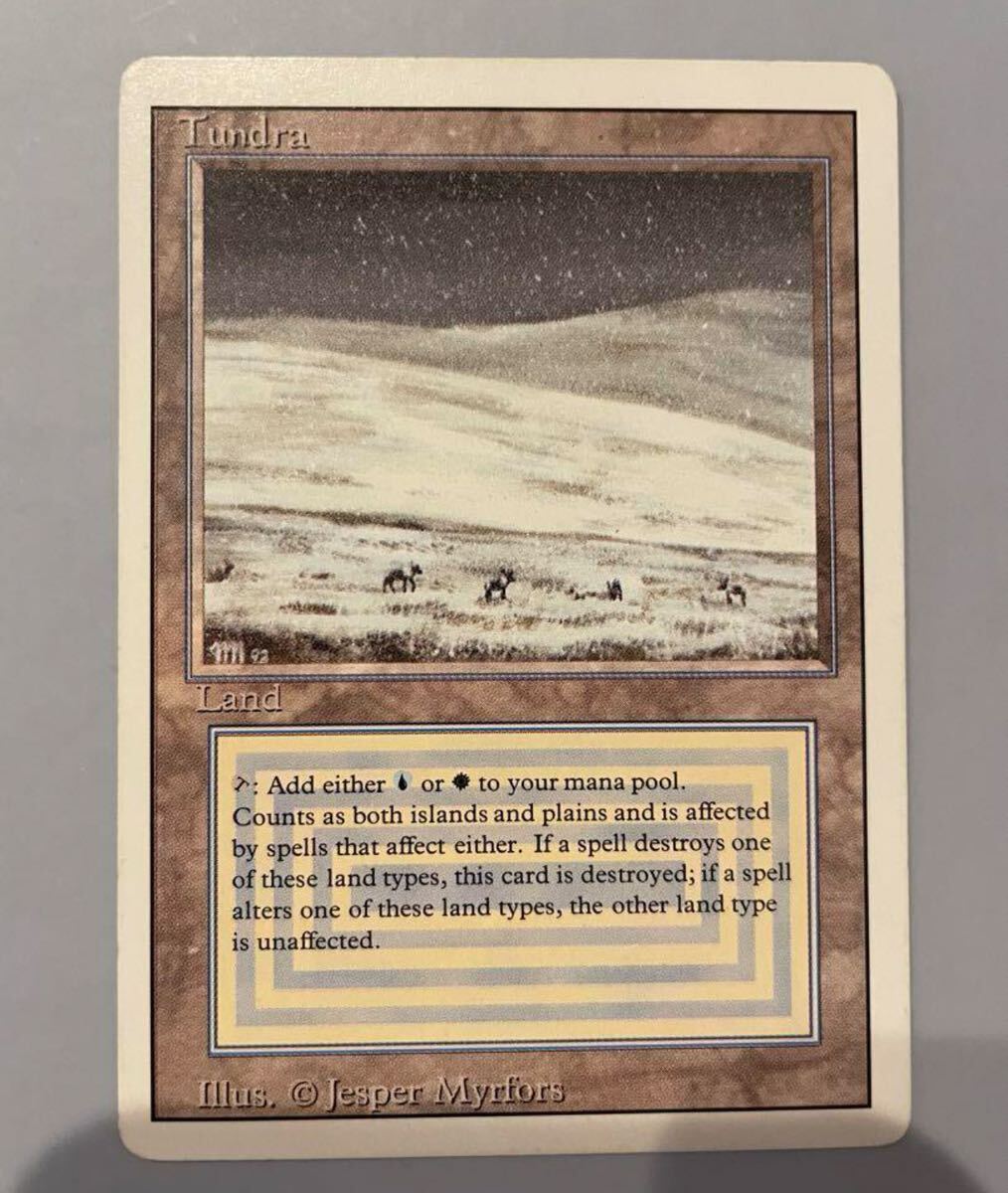 【MTG Tundra その1】検索用:volcanic island tundra tropical island 意志の力　bayou Badlands scrubland underground sea _画像1