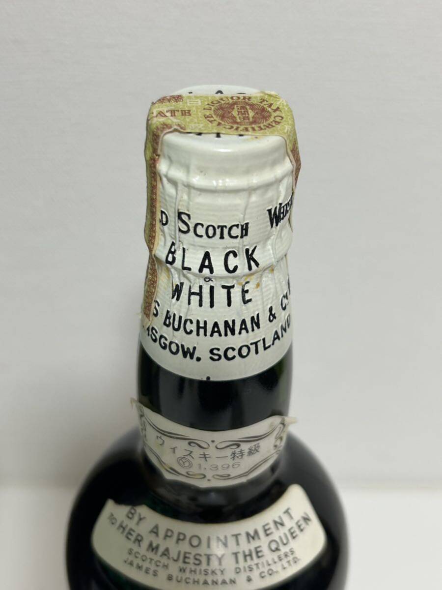 希少ブラック&ホワイト 旧ラベル ウイスキー 760ml 43度 Black&White BUCHANAN'S スコッチ 古酒_画像4