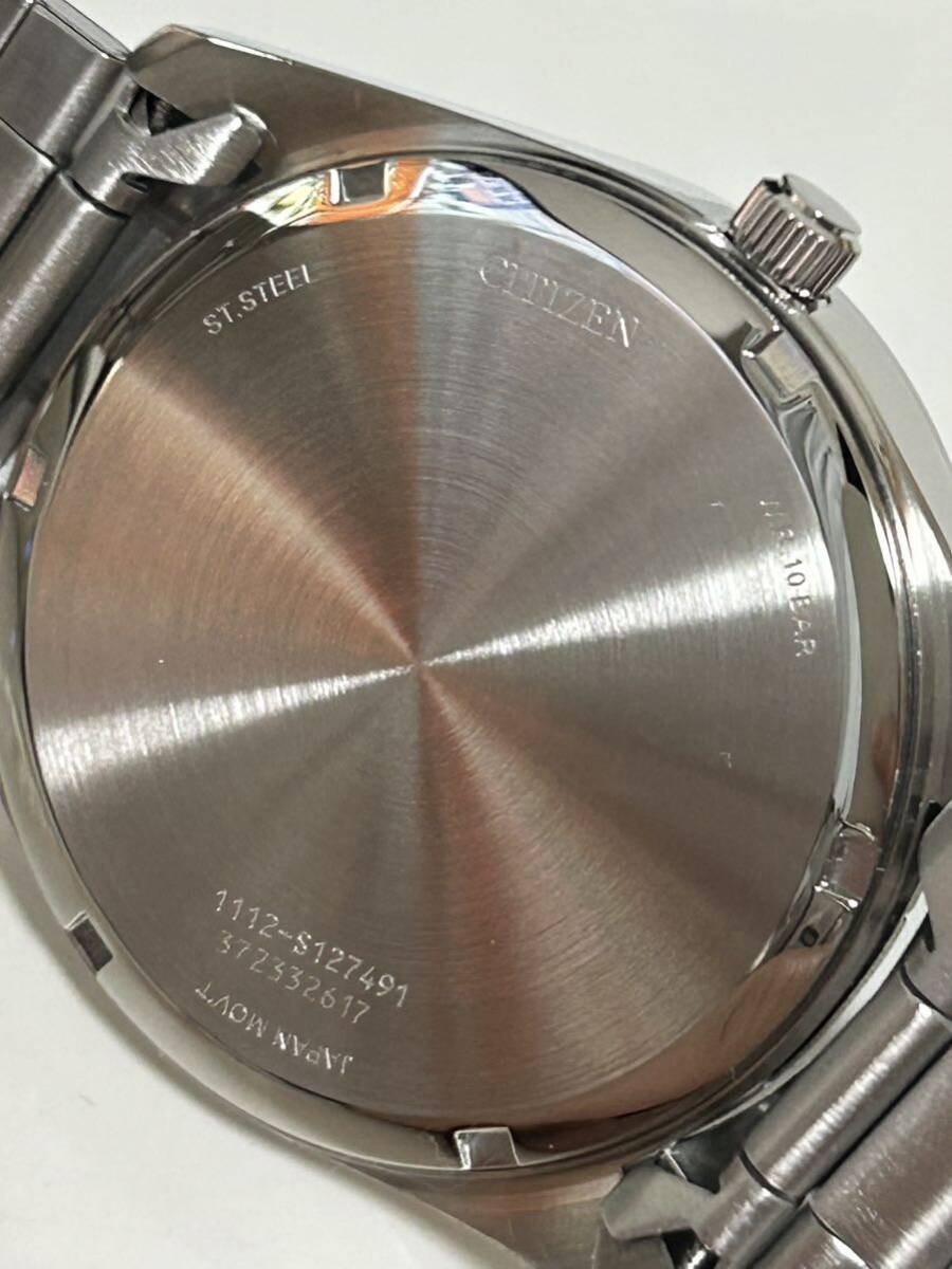 定価1.65円 極美品 CITIZEN シチズン 腕時計 BI1030-61E クォーツ 3針 デイト ブラックグレーダイヤル 現行品の画像9