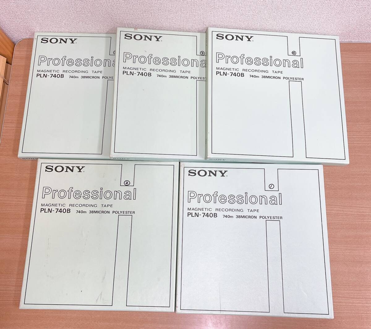 【SONY ソニー PROFESSIONAL「PLN-740B」オープンリールテープ 5本セット】10号 メタル リール/Y63-191_画像1