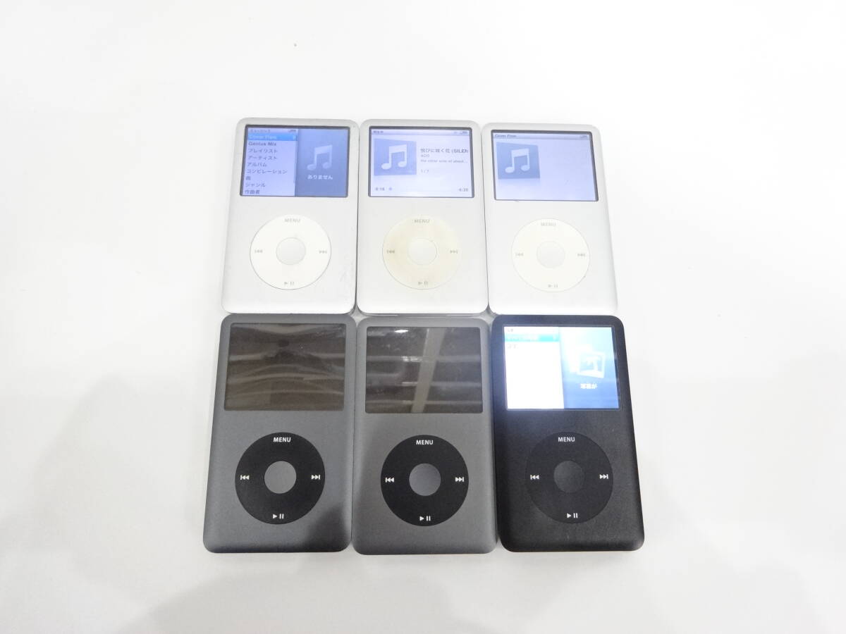 Apple iPod classic 160GB 6台セット Model No:A1238 通電ジャンク　M3792_画像2