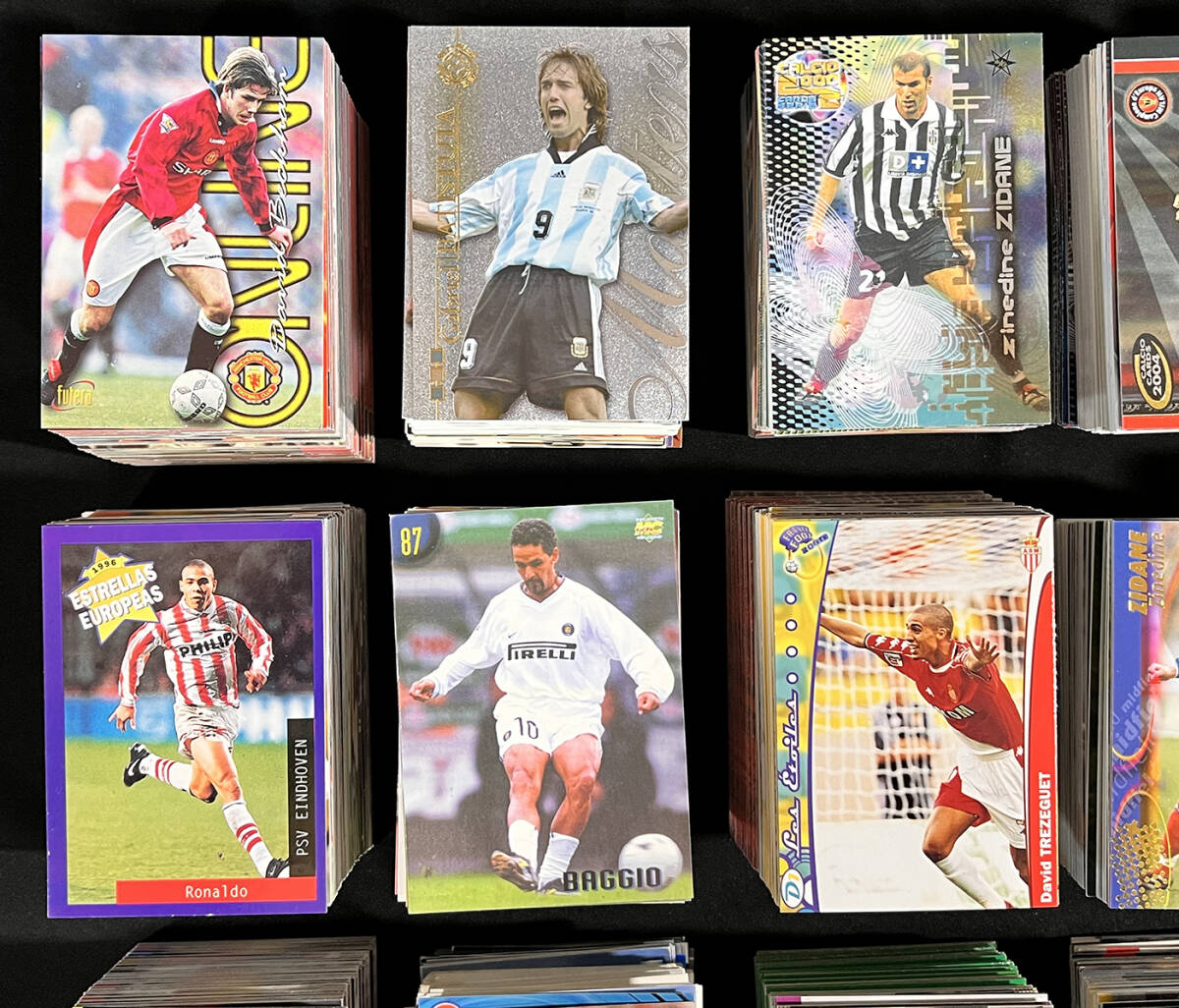 Panini Merlin Topps Futera Vintage Soccer over 2000 Card set #Beckham #Baggio #Zidane #Ronaldoの画像2