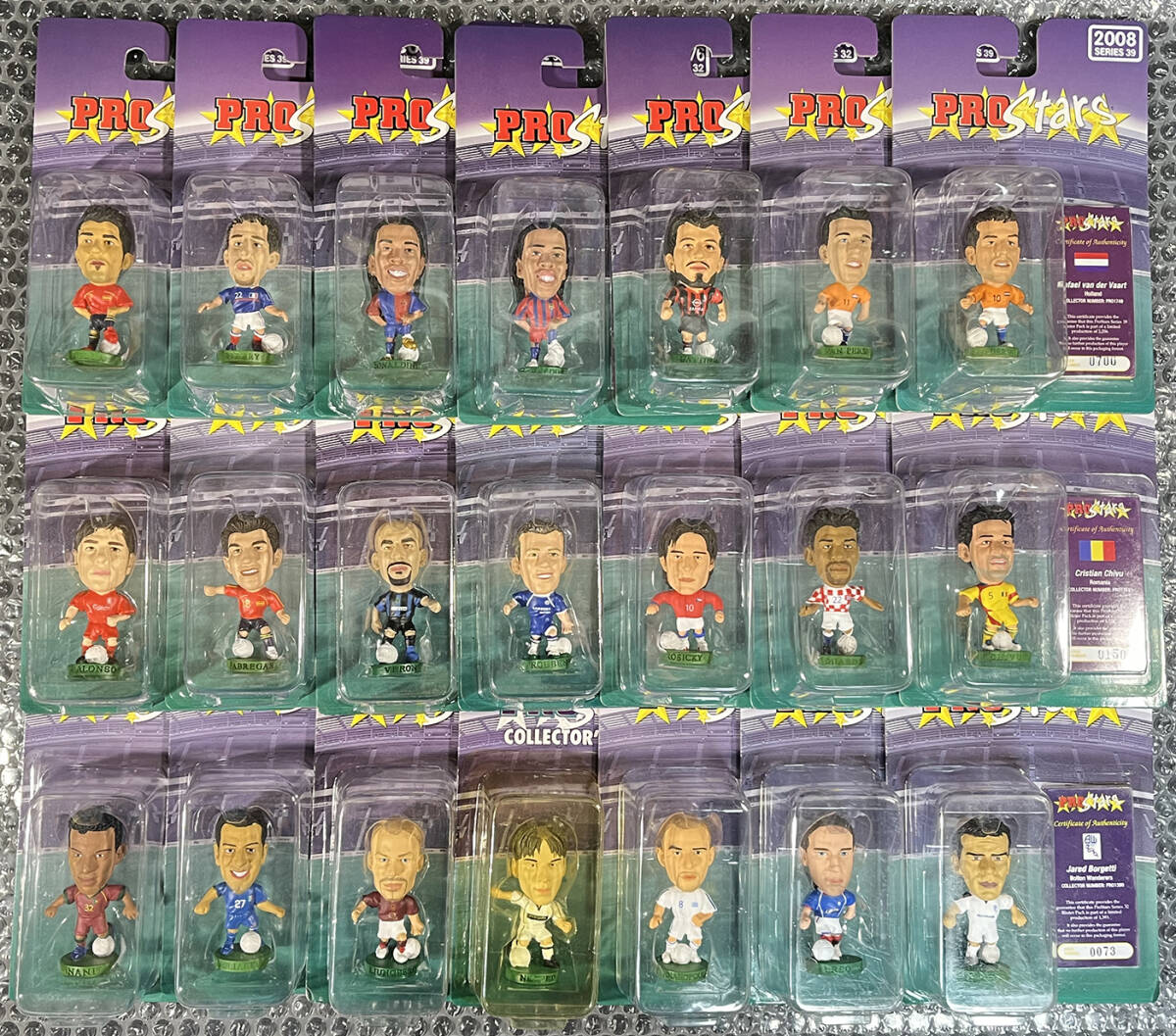 ProStars Blister 21 Figure set プロスターズ 21体セット #Ribery #Xavi Alonso #Ronaldinho #Villa_画像1