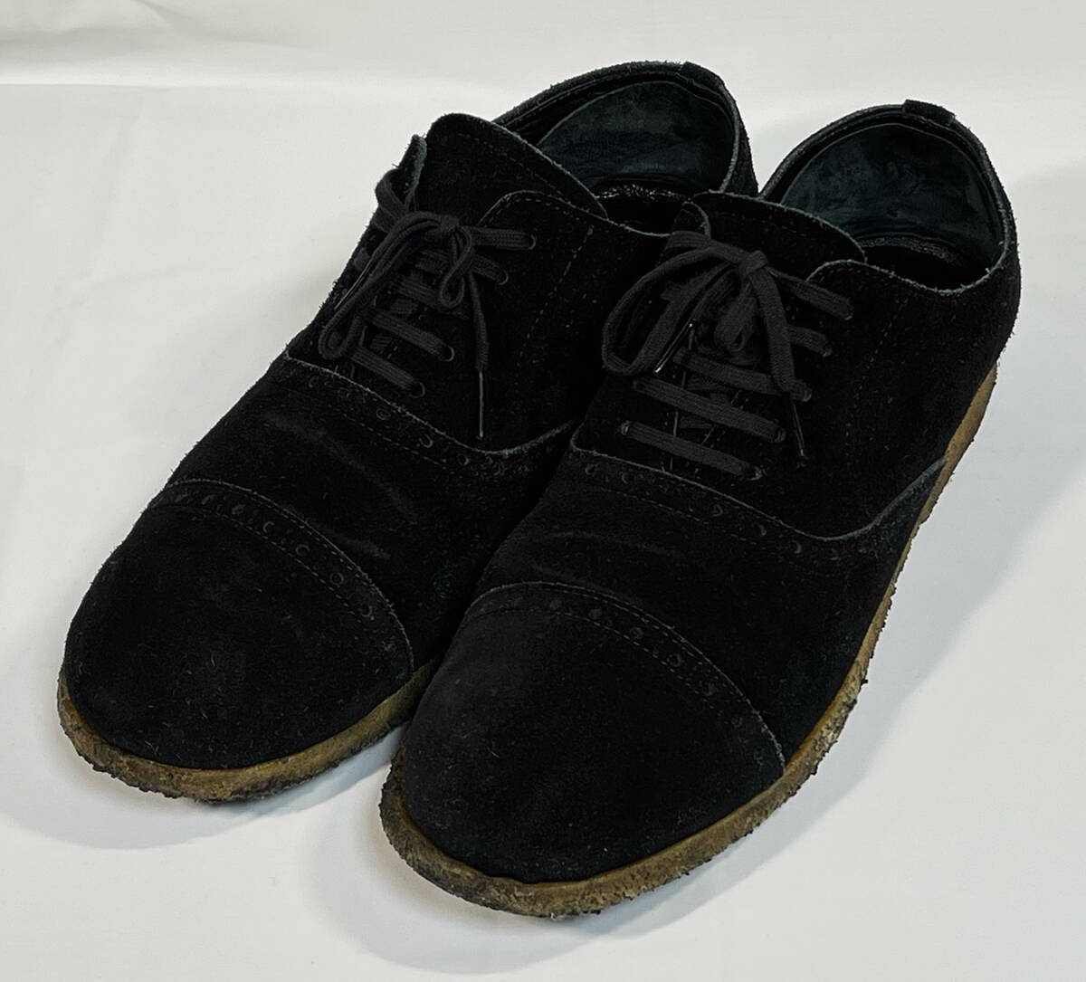 COMME des GARCONS HOMME コムデギャルソン オム スウェードシューズ 靴 ブラック 26.5cm_画像1
