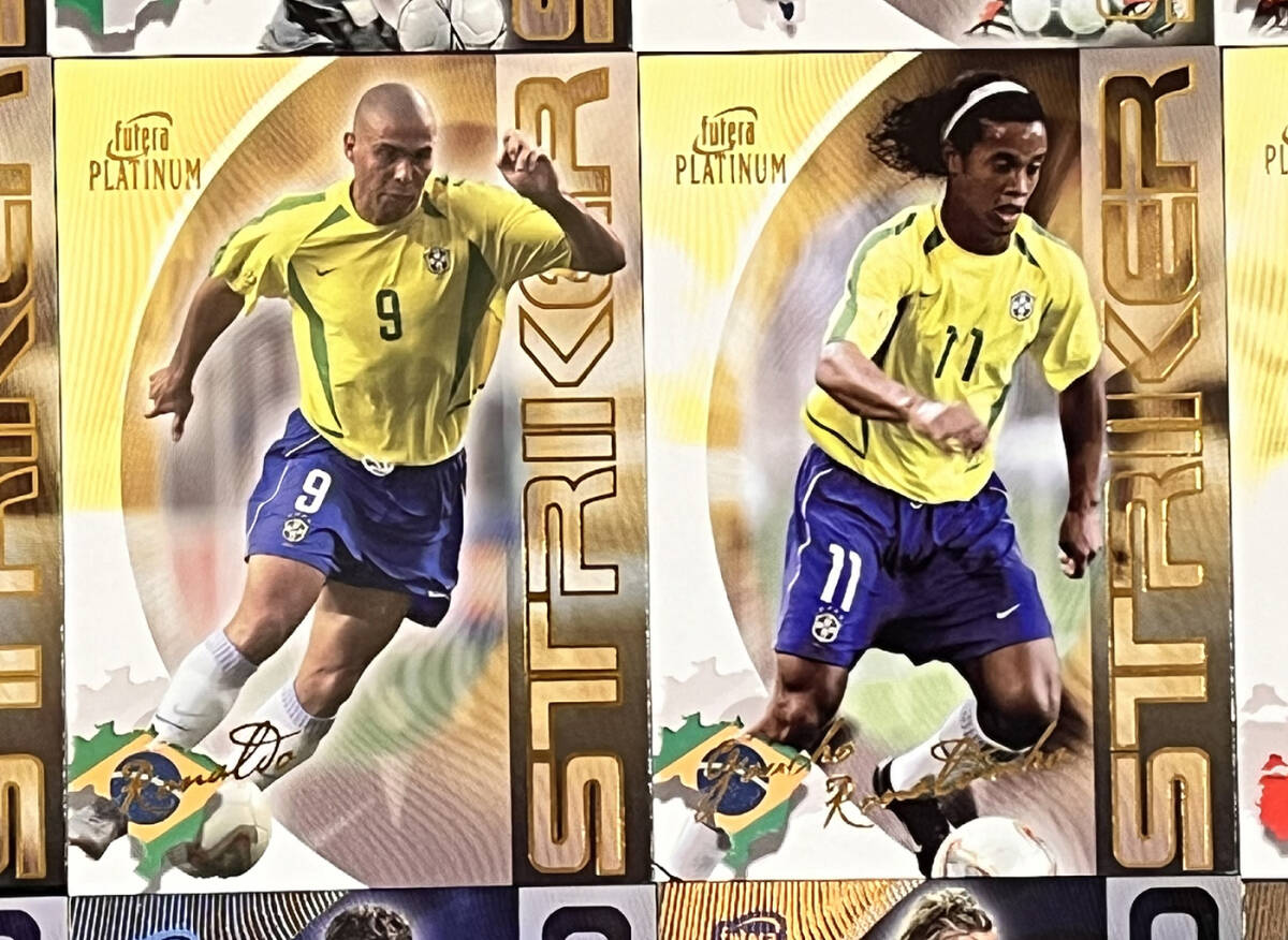 (Y62)2001-2003 Futera World Football UNIQUE 58 Card set #Beckham #Zidane #Ronaldinho #Ronaldoの画像2