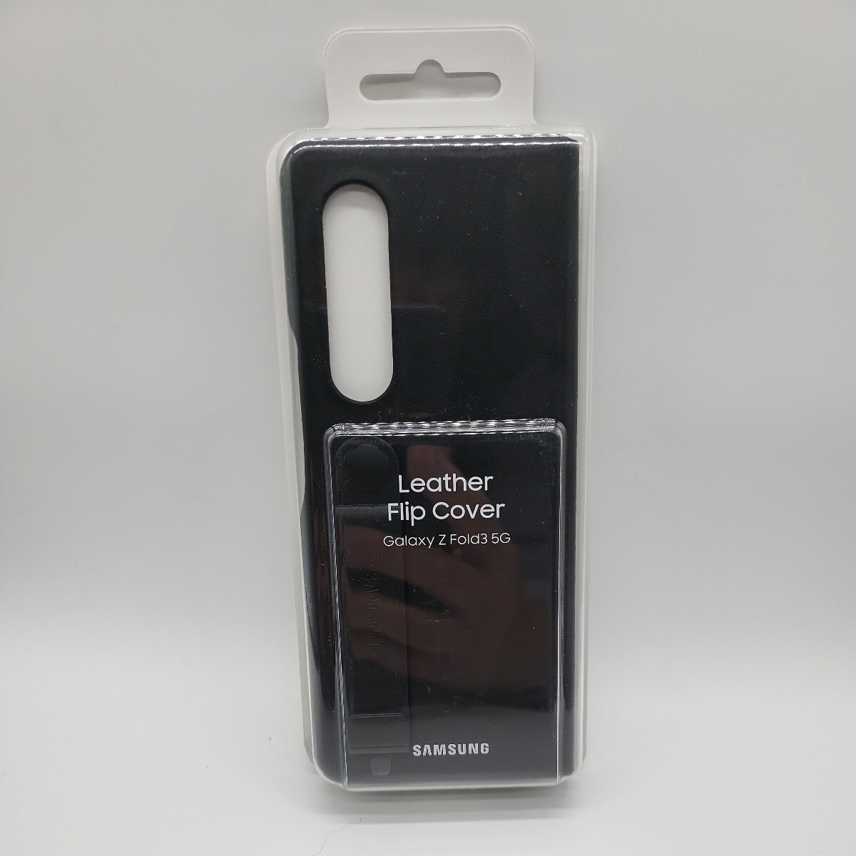 Galaxy Z Fold3 5G Leather Flip Cover/ブラック [Galaxy純正 国内正規品] EF-FF926LBEGWW 新品未開封の画像1