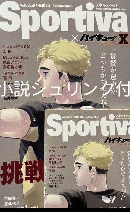 ハイキュー ショーセツバン Sportiva コラボ　アニメイト　特典　ビジュアルボード　小説　宮　侑