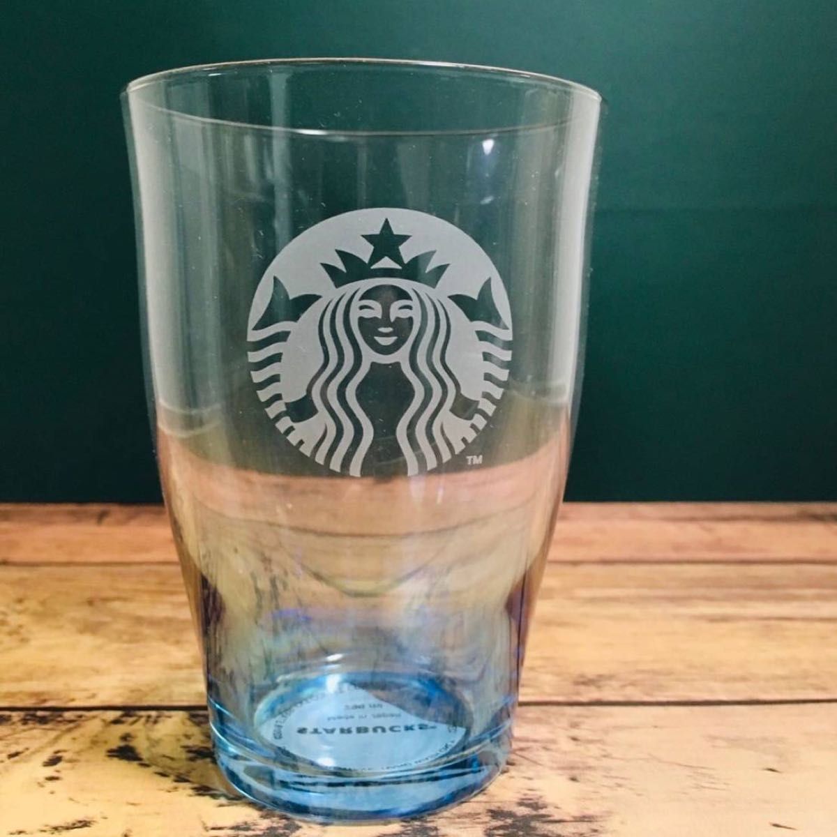 スターバックス スタバ グラスブルーグラデーション 296ml コップ STARBUCKS 新品未使用 レア