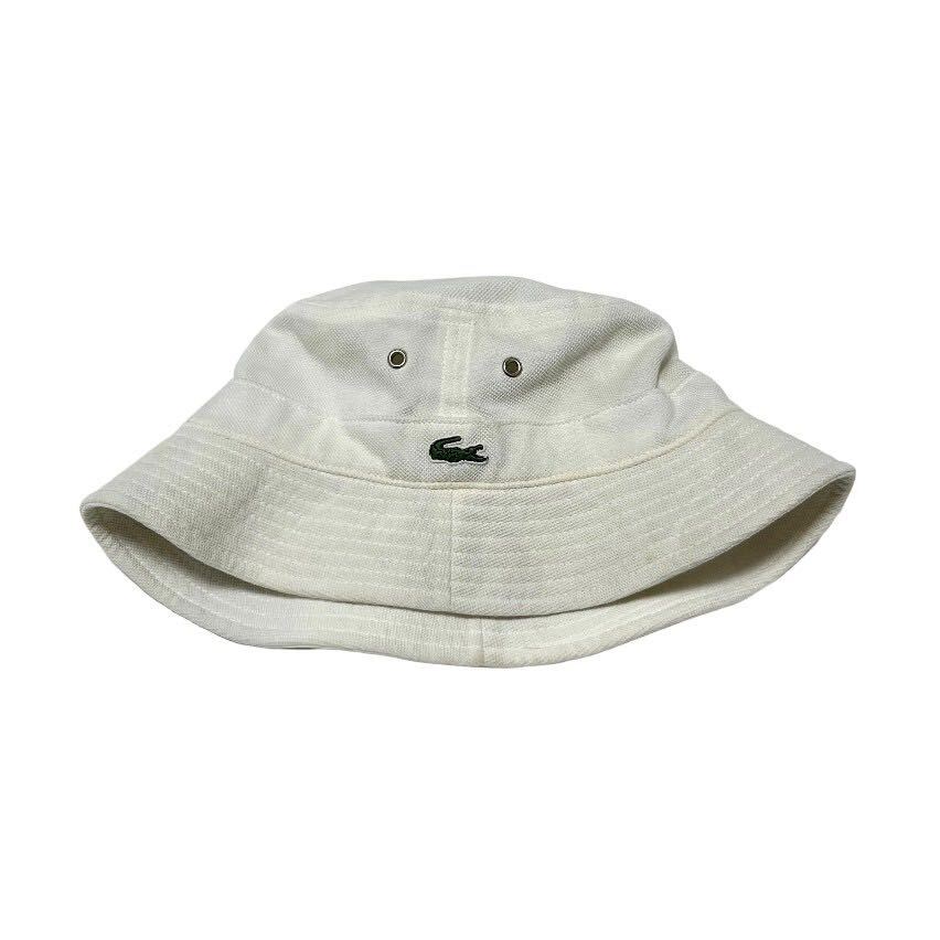 LACOSTE ラコステ バケットハット ホワイト 帽子 サイズ2の画像1