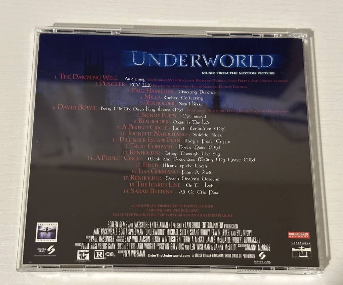 【ケース新品交換済み】CD UNDERWORLD MUSIC FROM THE MOTION PICTURE_画像2