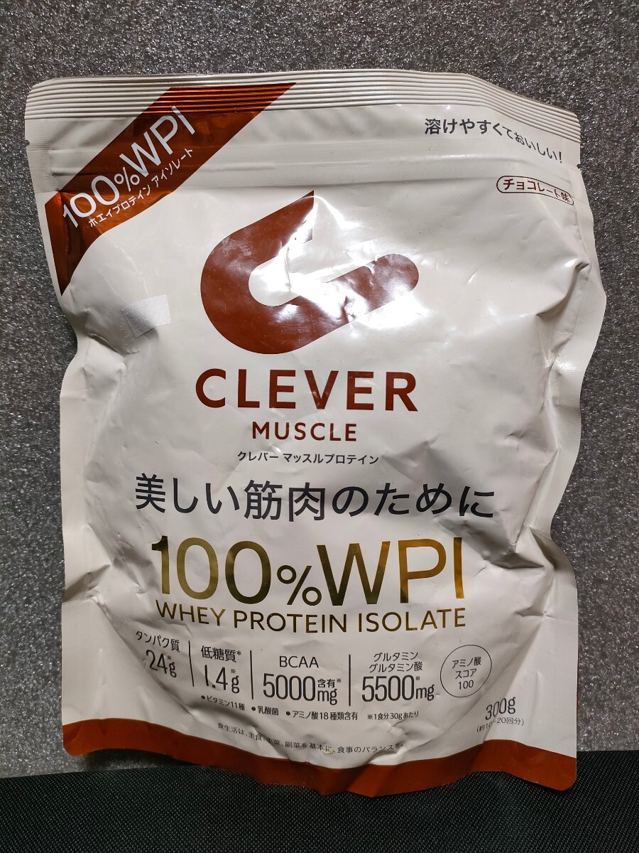 【新品】クレバー　マッスルプロテイン　チョコレート味　300g　WPI100%_画像1