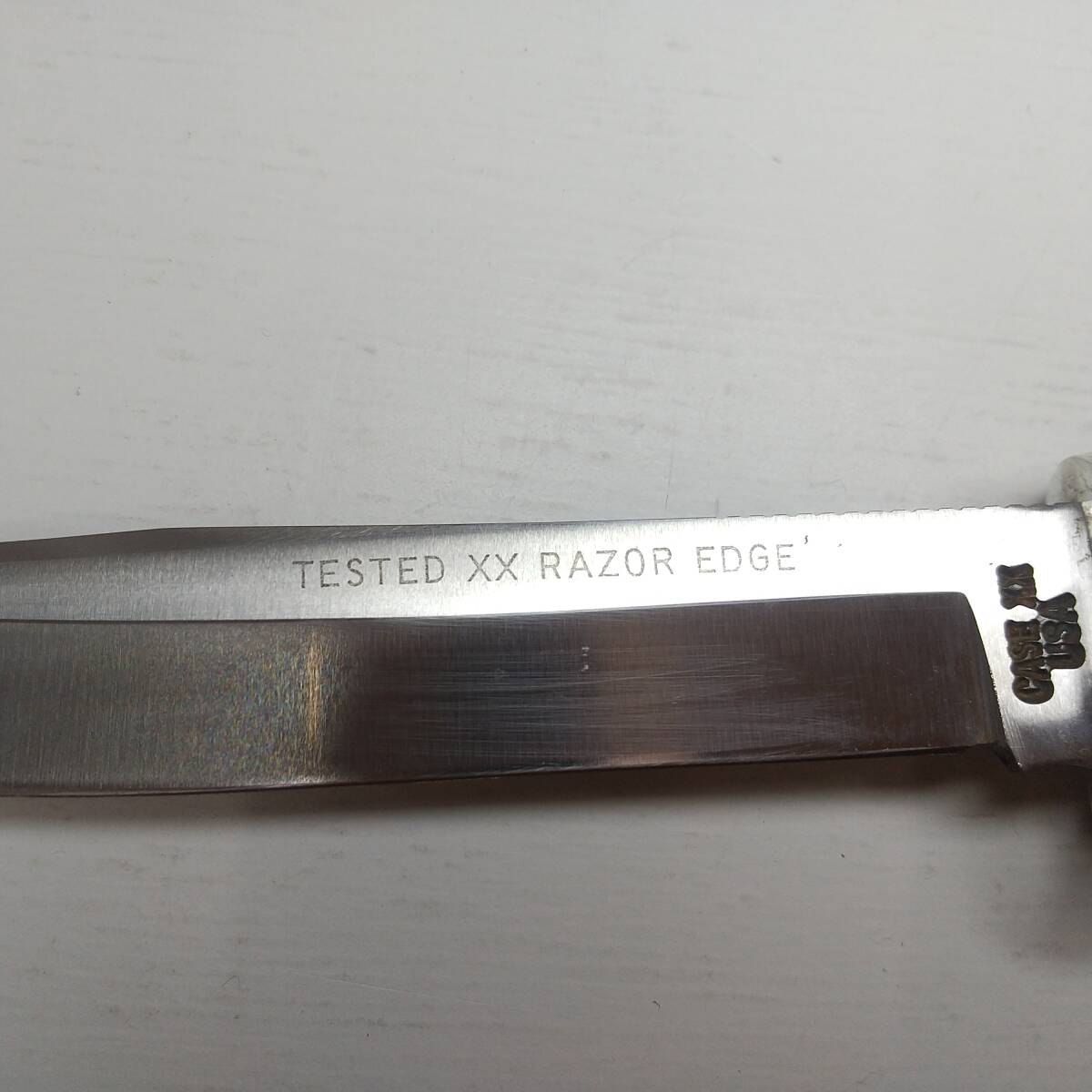 1847 TESTED XX RAZOR EDGE CASE XX USA ナイフ 全長21.5㎝の画像4